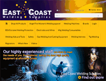 Tablet Screenshot of eastcoastweldingsupplies.com.au